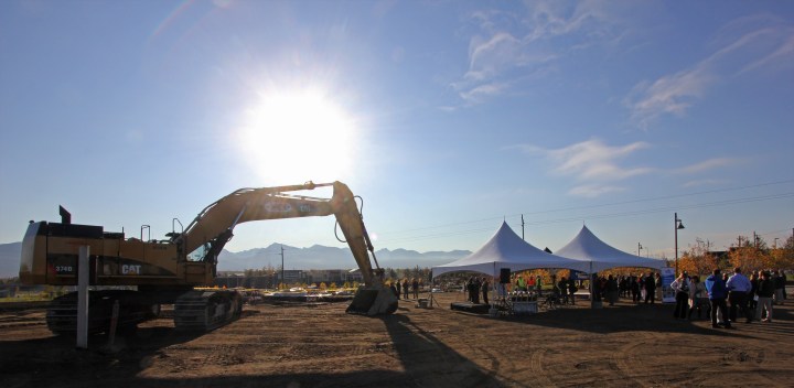 Ridgeline Terrace, a new 70-unit housing development on Mountain View Drive, broke ground in September 2014.