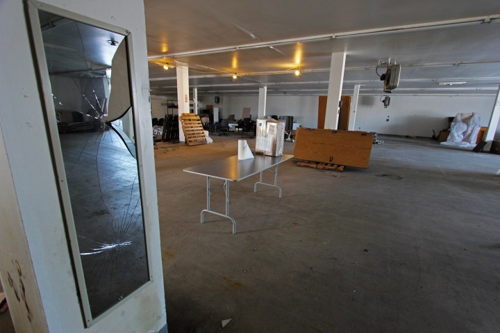 Inside the Brewster's building days before its demolition.