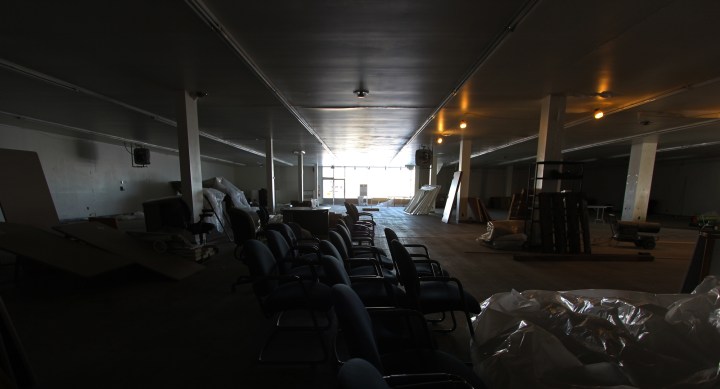 Inside the Brewster's building days before its demolition.