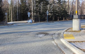 The Ship Creek Trailhead at Tyson Elementary School.