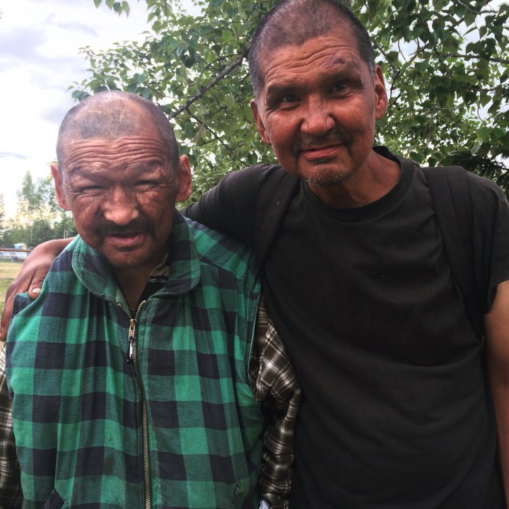 Brothers Peter & Richard Kosbruk at a community barbecue at Davis Park.